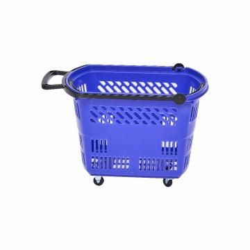Four Wheel Pull Rod Hand Basket
