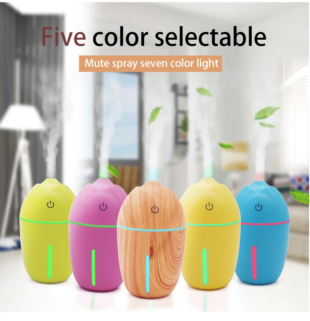 Wood Grain Ultrasonic Air Humidifier USB Humidifier Aroma Diffuser