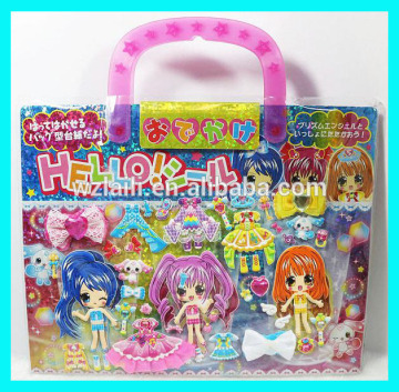 diy dress up puffy sticker,non-toxic puffy sticker