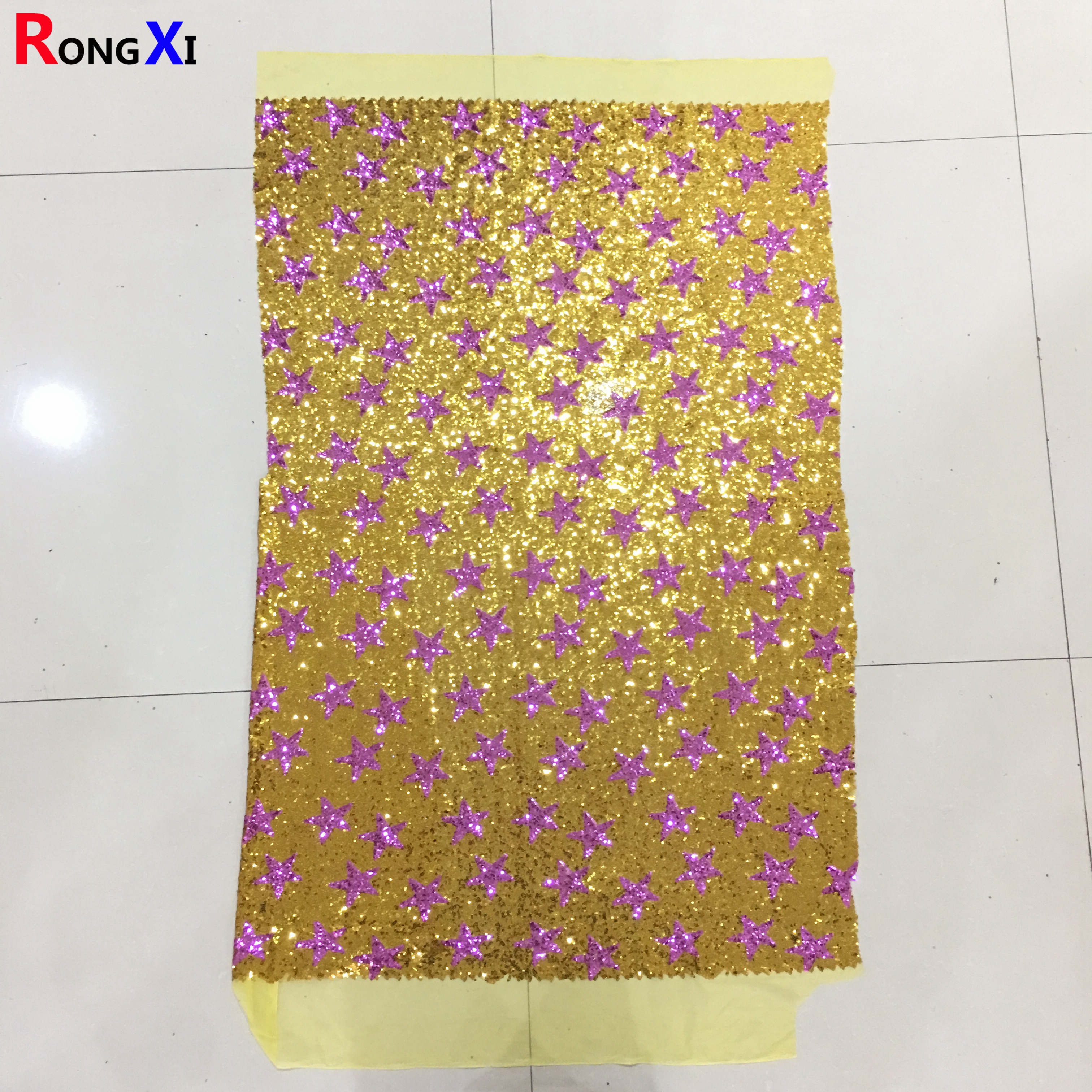 RXF0657 3MM Brand New Round Sequin Embroidered Fabric