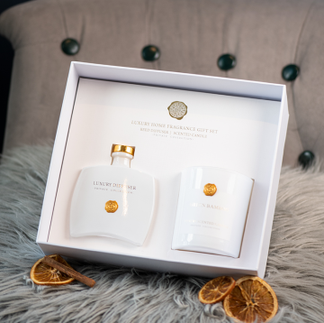 Luxury wedding favors candle diffuser and candle set