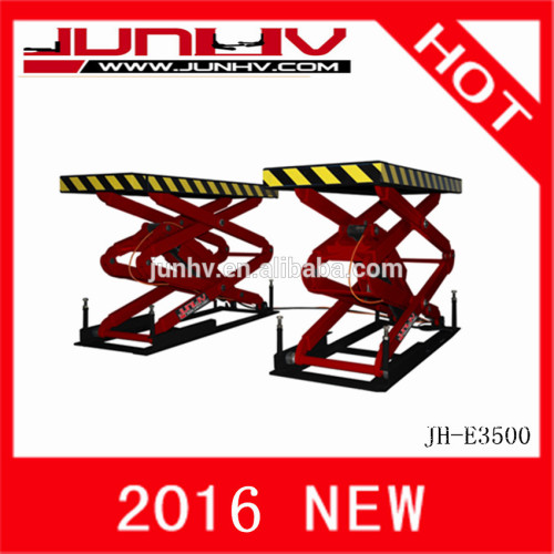 JUNHV JH-E3500 used car scissor lift for sale/used in lifts/scissor car lift flush
