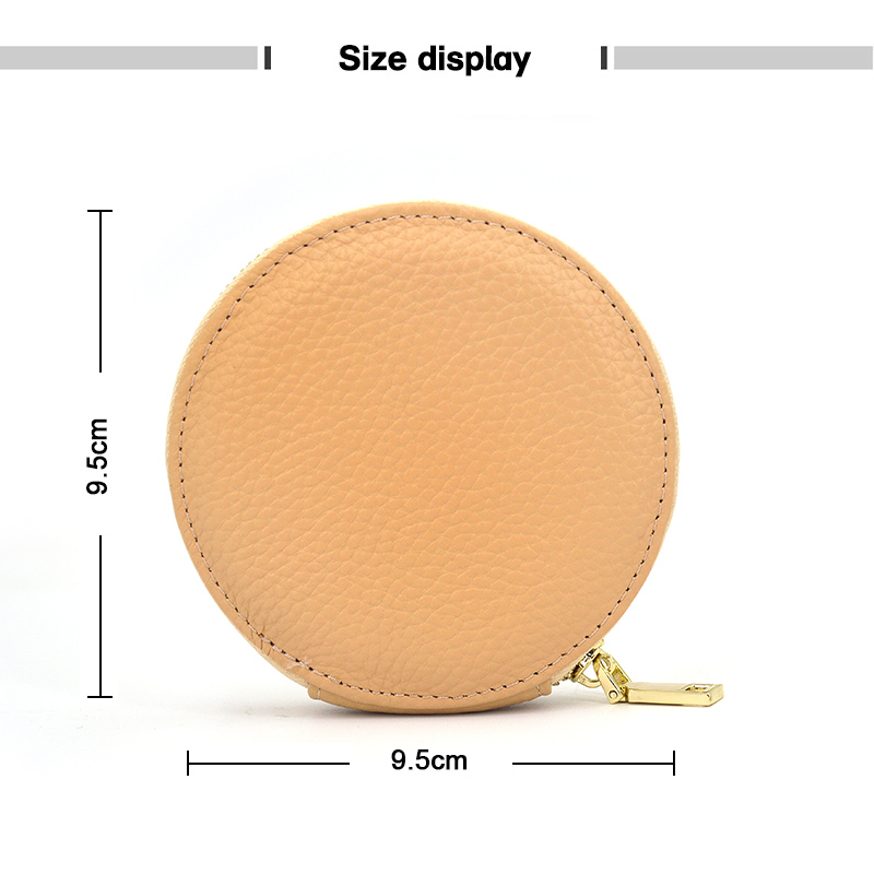Wholesale Women Small Leather Zipper Coin Purse