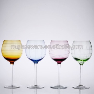 2015 colored wine glass dinnerware