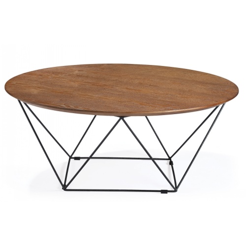 Nordic Modern Restaurant Madeira MDF CoffeeTable Metal Leg