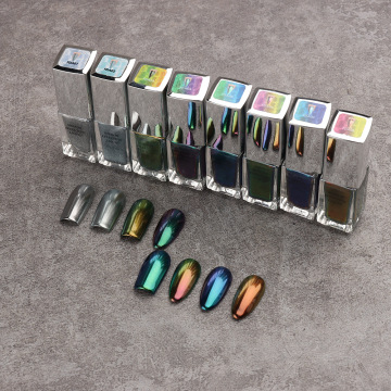 Chrome Liquid Nails Magic Aurora Powder