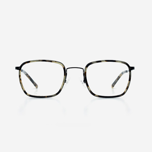 Square combined Women's Acetate and Metal Optical Frames