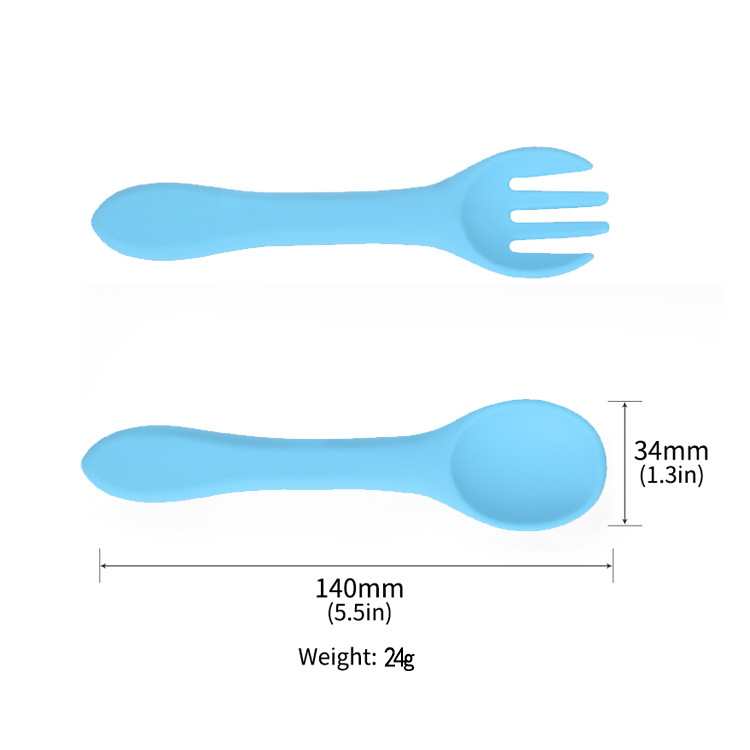 Self Feeding Suction Silicone Baby Bowls Bpa Free Silicone Bowl And Spoon Set