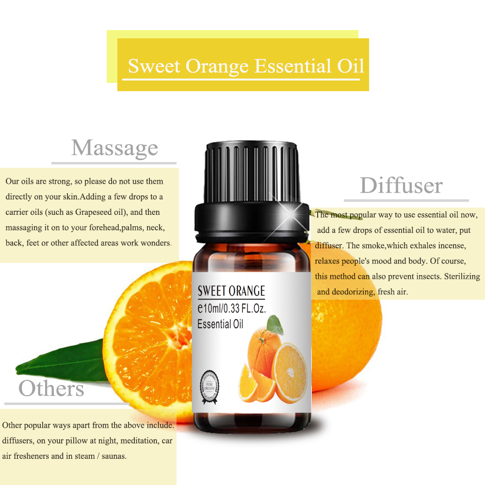 10ml New Highs Sweet Orange 향기 에센셜 오일 대량