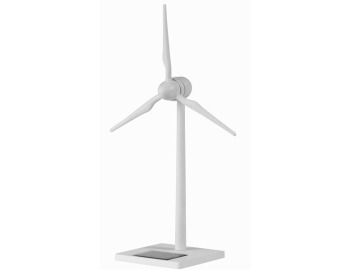 White primary color Solar Powered Small Plastic Windmill