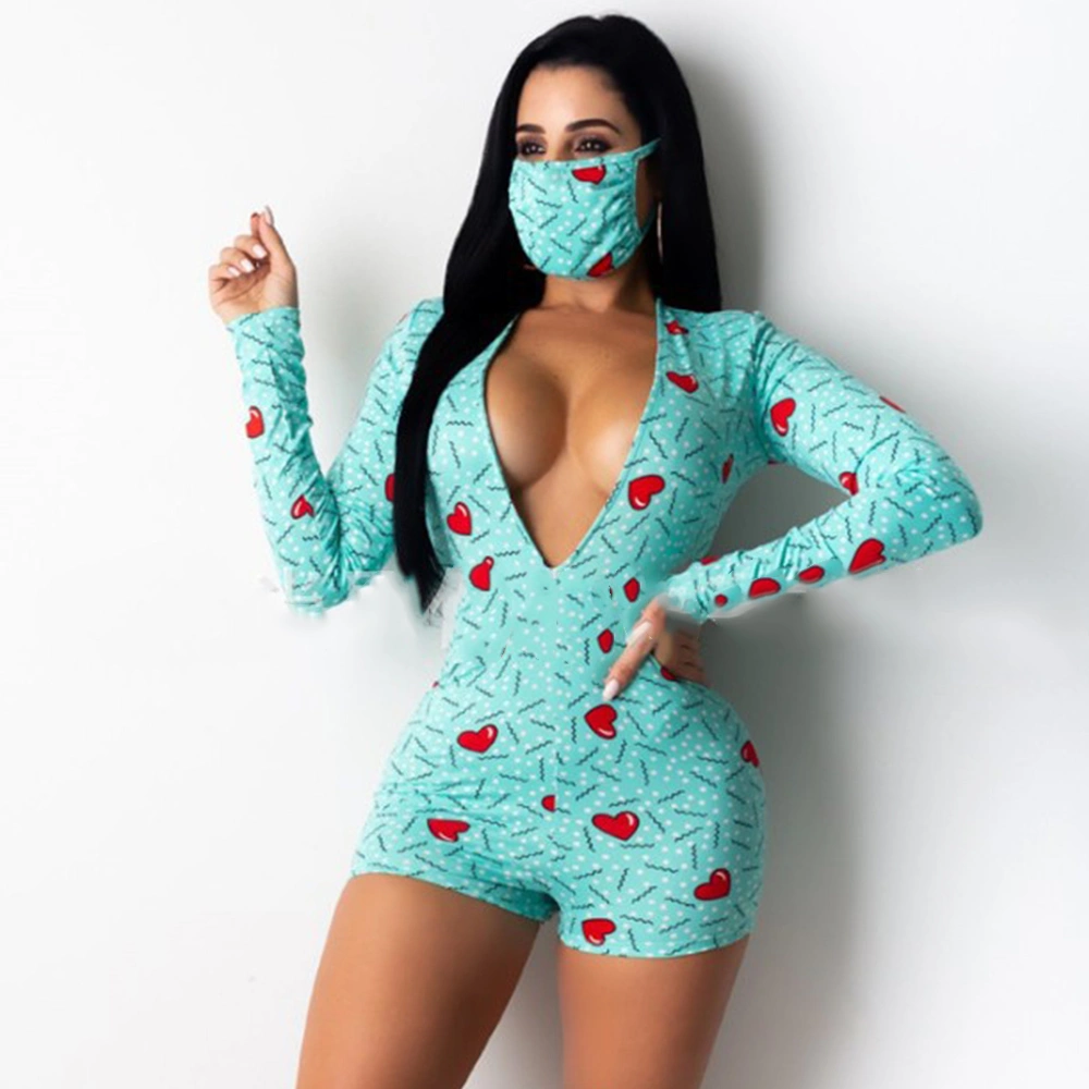 New Fashion Women Jumpsuit Short Sleeve V Neck Bodysuit Clothing Vendors Biker Short Jumpsuits Women 2020