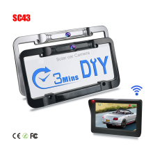 USA License Plate Frame Car Reverse Camera 170° Backup Parking Wireless Rearview