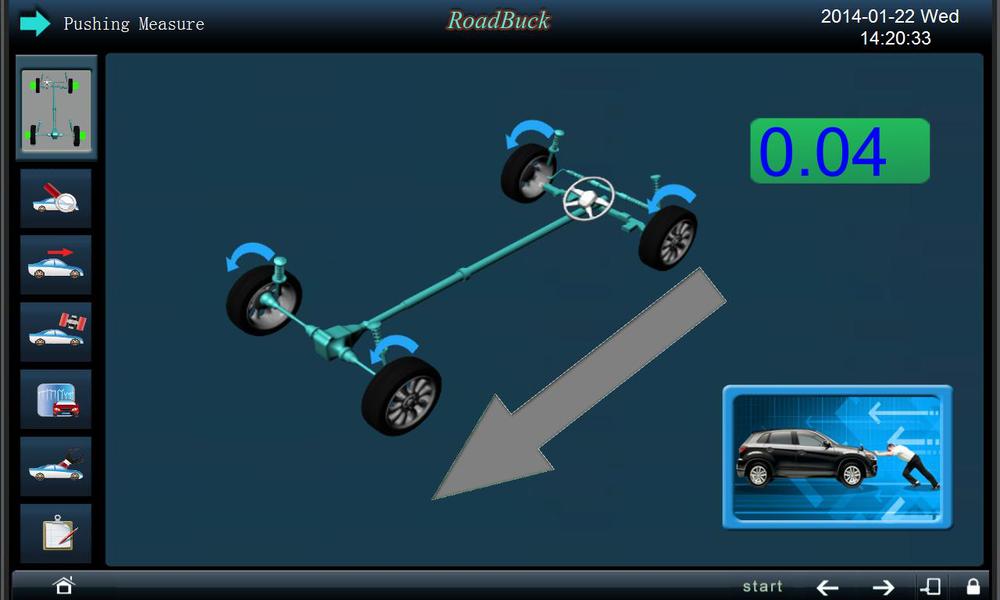 Road Buck 2.0 Software G581 Wheel Alignment Machine for Sale