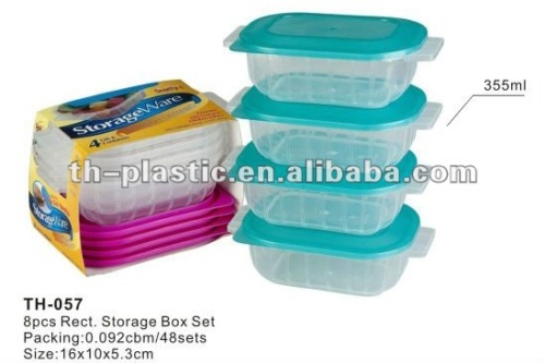 rectangle storage box plastic, food grade plastic container, plastic food storage box