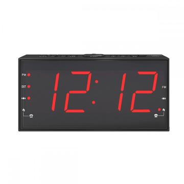 Hot Selling Big Size LCD Screen Display Projection USB Charger  FM Alarm Clock