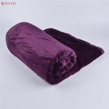 Solid color Flannel Fleece Velvet Plush Throw Blanket