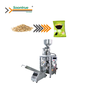 Fully Automatic Barley Millet Oats Quinoa Volumetric Cup Dosing Weigher & Sachet Packing Machine
