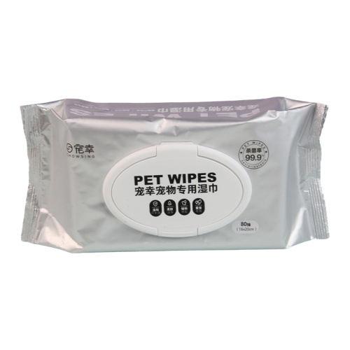 Custom Alcohol-Free Deodorizing Pet Grooming Wipes