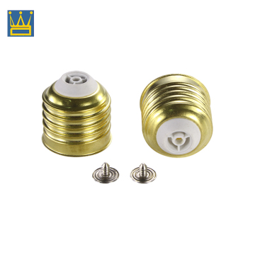 E27 Weld-Free Solder-Free Brass Lamp Base