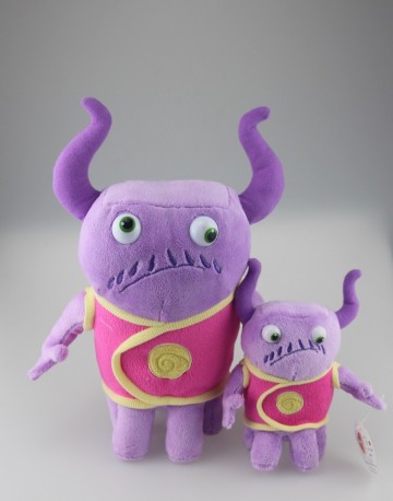 cartoon cute design purple stuffed toy and doll