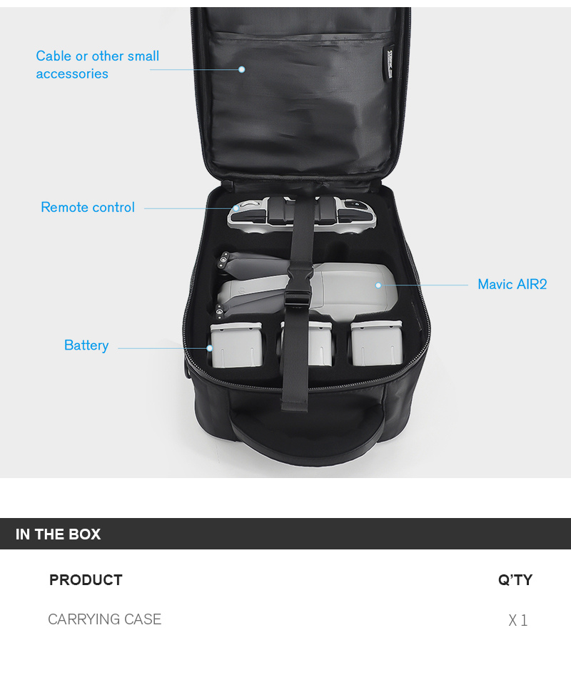 Mavic Air 2 Case Travel Carrying Straps For DJI Drone And Accessories