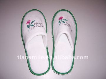 hotel velour guest slippers set