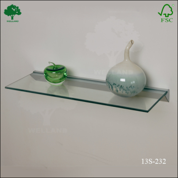 single tempered glass shelf