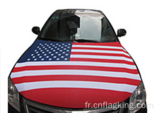 Le drapeau de capot des États-Unis Couverture de capot de voiture USA 100*150CM