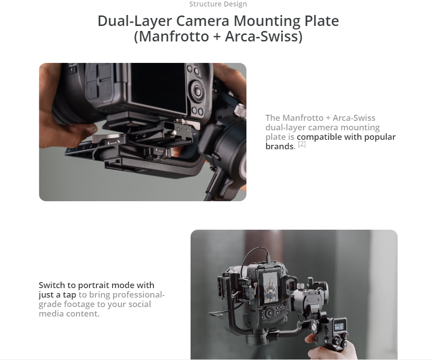 2020 hot new DJI RSC 2 /RSC 2 Pro Combo Gimbal 1 inch OLED screen 3kg payload Multi-scene solution 14hrs fast charge battery