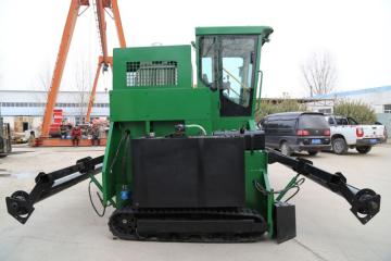 towable compost machine pto driven oyster mushroom compost