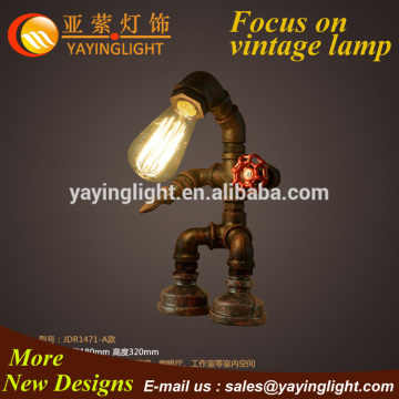 electric iron pipe design table Lamp, retro eletric metal pipe table Lamp