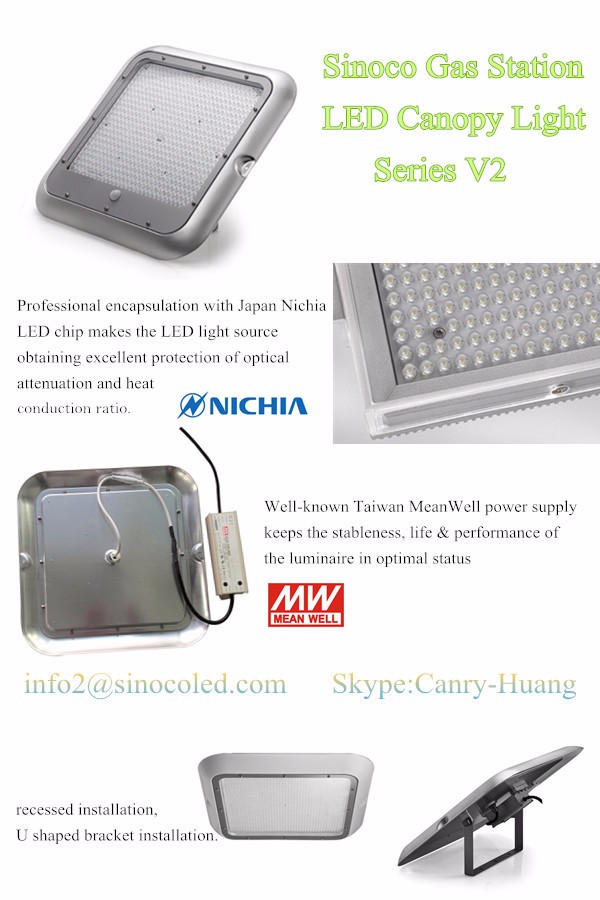 PSE atex proof led lighting underground anti-explosion light fixtures explosion-proof led gas station light with IP65