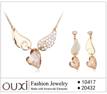 Hot sales popular 18k gold color indian bridal jewelry sets