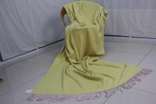 Pink Yellow Double-sided Silk and Cashmere Blanket
