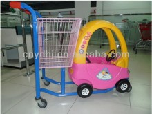 Wheeled pull children go cart
