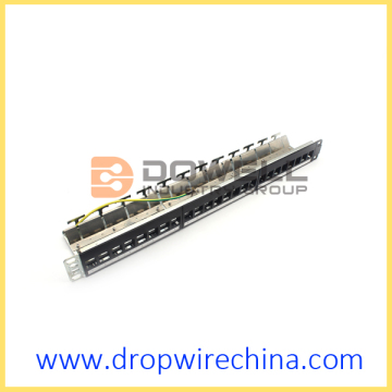 24 Port shielded blank patch panel