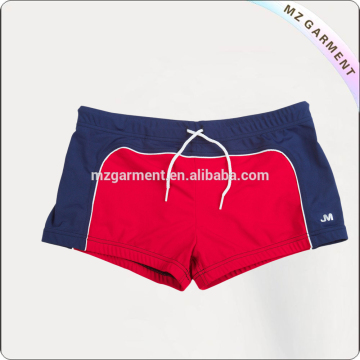 Three colors combine lycra swimming shorts