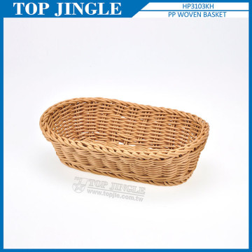 Durable in use PP Rattan Khaki Basket