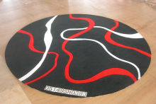 Customized Wool Tufted Carpet , Loop Pile Hand-tufted Carpet