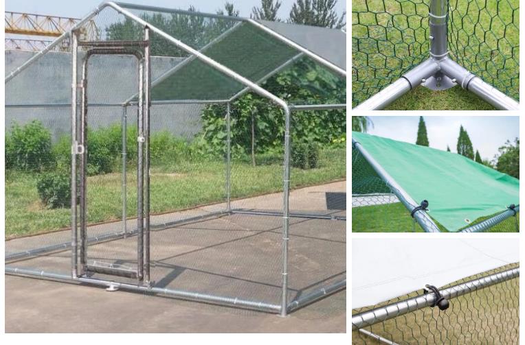 6X3X2m Large metal chicken coop run,chicken walk in,folding chicken coop cages