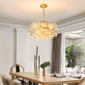 Lustre de plafond suspendu en verre LEDER