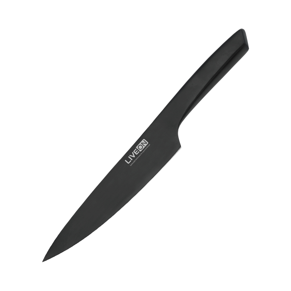 Coltello da chef Stream-line da 8 pollici in ossido nero