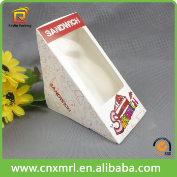 Top paper food box making machines paper sandwich box paper box with window