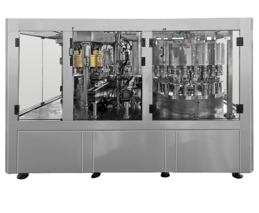 מכונת מילוי ותפירה של פחיות אלומיניום