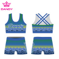 Dye Sublimation College Cheer Uniporme Para sa Pagsasanay