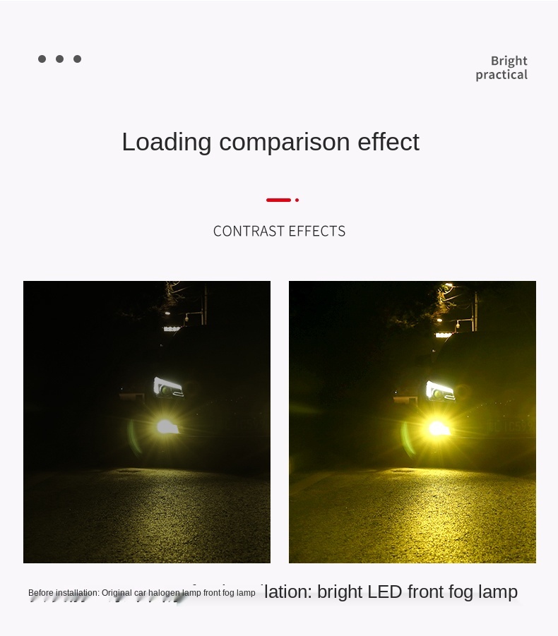 2 件双色 H11 LED 高品质 H1 H3 H7 H8 9006 HB4 881 汽车雾灯汽车防雾灯泡雾灯白色黄色