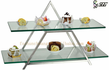 Multilayer Stainless Steel Food Display Stand