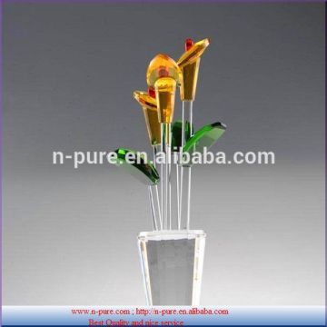 Crystal flowers,crystal decoration flower, crystal glass flowers