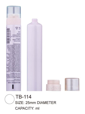 Plastic Cosmetic Tube 2 in 1