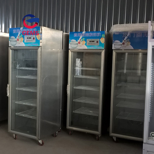 Gabinete de yogurt griego Making Machine congelado Gabinete de yogurt